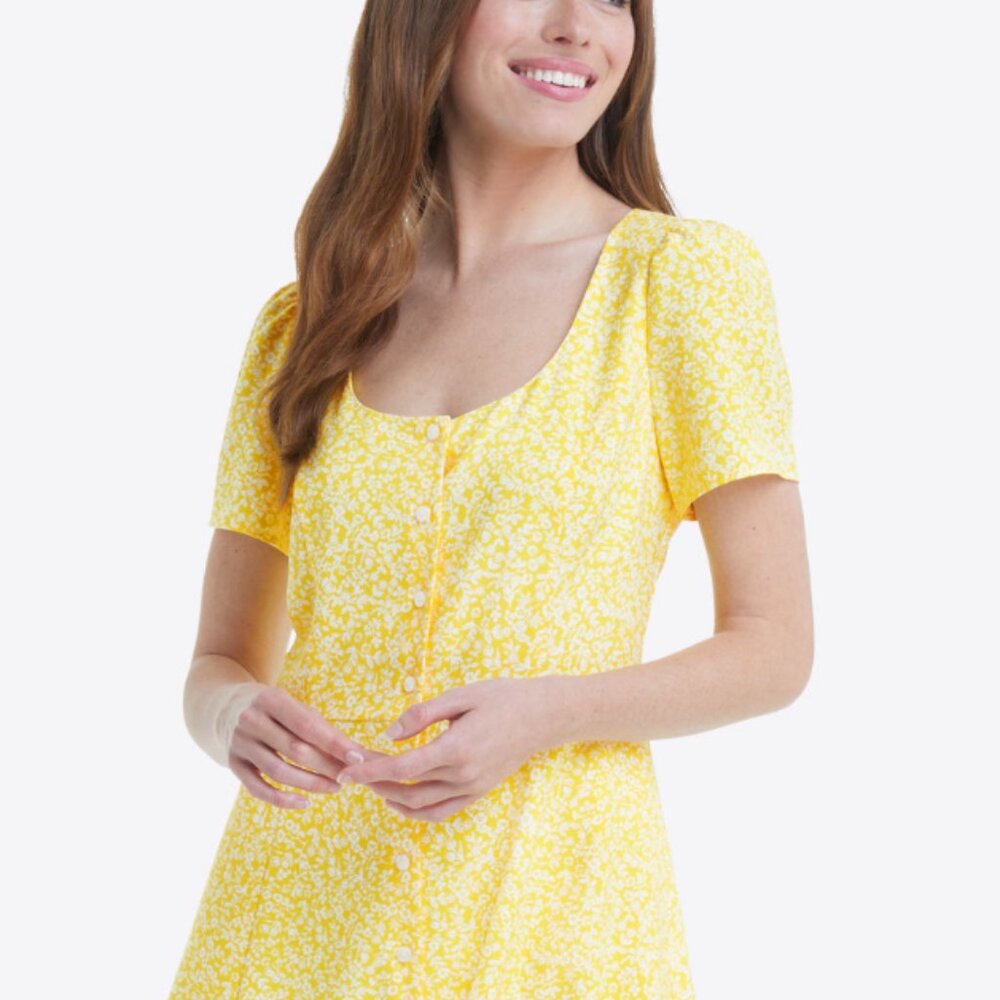 Draper James Bonnie Mini Dress in Golden Floral